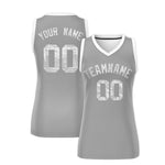 Custom Silver White Women Basketball Jersey Sequined Dress | BuyFootballJersey