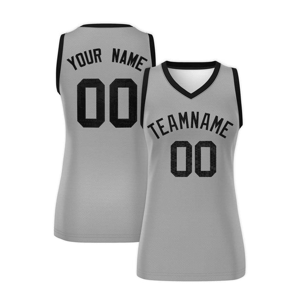 Custom Silver Black Women Basketball Jersey Sequined Dress | BuyFootballJersey