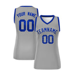 Custom Silver Royal Women Basketball Jersey Sequined Dress | BuyFootballJersey