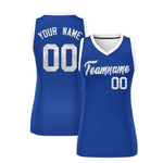 Custom Royal White Women Basketball Jersey Sequined Dress | BuyFootballJersey