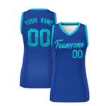 Custom Royal Sky Blue Women Basketball Jersey Sequined Dress | BuyFootballJersey