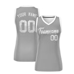 Custom Silver White Women Basketball Jersey Sequined Dress | BuyFootballJersey