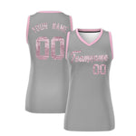 Custom Silver Light Pink Women Basketball Jersey Sequined Dress | BuyFootballJersey