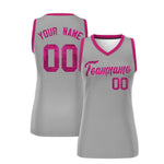 Custom Silver Pink Women Basketball Jersey Sequined Dress | BuyFootballJersey