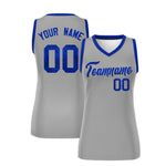 Custom Silver Royal Women Basketball Jersey Sequined Dress | BuyFootballJersey