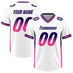 Custom White Purple and Pink Sides Gradient Fashion Personalized Team Football Jersey | BuyFootballJersey