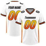 Custom White Gold Sides Gradient Fashion Personalized Team Football Jersey | BuyFootballJersey