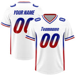 Custom White Royal and Red Sides Gradient Fashion Personalized Team Football Jersey | BuyFootballJersey