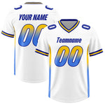 Custom White Gold Sides Gradient Fashion Personalized Team Football Jersey | BuyFootballJersey