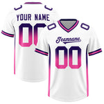 Custom White Purple and Pink Sides Gradient Fashion Personalized Team Football Jersey | BuyFootballJersey