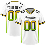 Custom White Gold Sides Gradient Fashion Personalized Team Football Jersey | BuyFootballJersey