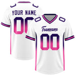 Custom White Purple and Pink Sides Gradient Fashion Personalized Team Football Jersey | BuyFootballJersey