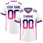 Custom White Purple and Pink Sides Gradient Fashion Personalized Team Football Jersey | BuyFootballJersey