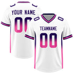 Custom White Purple and Pink Sides Gradient Fashion Personalized Team Football Jersey | BuyFootballJersey