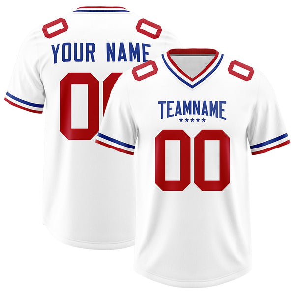 Custom White Classic Style American Football Jerseys | BuyFootballJersey