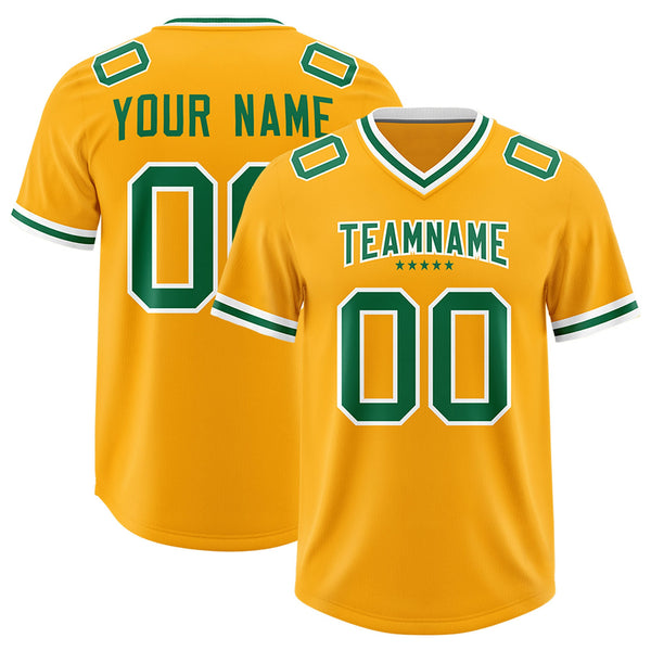 Custom Yellow Classic Style American Football Jerseys | BuyFootballJersey