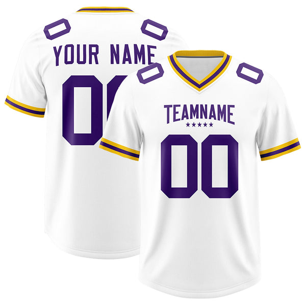 Custom White Classic Style American Football Jerseys | BuyFootballJersey
