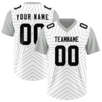 Custom White Gray Personalized Star Pattern Raglan Sleeves Football Jersey | BuyFootballJersey