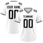 Custom White Black Personalized Neckline Square Classic Football Jersey | BuyFootballJersey