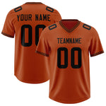 Custom Texas Orange Black Personalized Neckline Square Classic Football Jersey | BuyFootballJersey