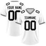 Custom White Black Personalized Neckline Square Classic Football Jersey | BuyFootballJersey