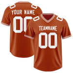 Custom Texas Orange White Personalized Neckline Square Classic Football Jersey | BuyFootballJersey