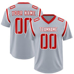 Custom Silver Personalized Shoulder Cut Two-Tone Football Jersey | BuyFootballJersey