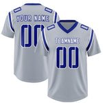 Custom Silver Personalized Shoulder Cut Two-Tone Football Jersey | BuyFootballJersey