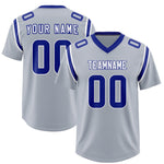 Custom Silver Personalized Shoulder Cut Two-Tone Football Jersey | BuyFootballJersey