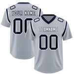 Custom Silver Personalized Shoulder Cut Two-Tone Football Jersey | BuyFootballJersey
