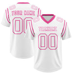 Custom White Personalized Shoulder Cut Two-Tone Football Jersey | BuyFootballJersey