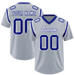 Custom Silver Personalized Shoulder Cut Two-Tone Football Jersey | BuyFootballJersey