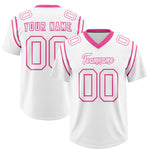 Custom White Personalized Shoulder Cut Two-Tone Football Jersey | BuyFootballJersey