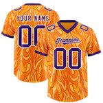Custom Yellow Personalized Printed Graffiti Pattern Design Football Jersey | BuyFootballJersey
