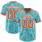 Custom Teal Personalized Printed Graffiti Pattern Design Football Jersey | BuyFootballJersey