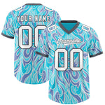 Custom Sky Blue Personalized Printed Graffiti Pattern Design Football Jersey | BuyFootballJersey