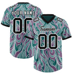 Custom Aqua Personalized Printed Graffiti Pattern Design Football Jersey | BuyFootballJersey
