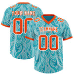 Custom Teal Personalized Printed Graffiti Pattern Design Football Jersey | BuyFootballJersey