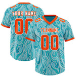Custom Teal Personalized Printed Graffiti Pattern Design Football Jersey | BuyFootballJersey