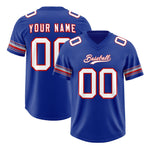 Custom Royal White Retro Personalized Sleeve Line Football Jersey | BuyFootballJersey