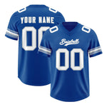 Custom Royal White Retro Personalized Sleeve Line Football Jersey | BuyFootballJersey