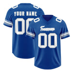 Custom Royal White Retro Personalized Sleeve Line Football Jersey | BuyFootballJersey
