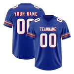 Custom Royal White Retro Personalized Sleeve Line Football Jersey | BuyFootballJersey