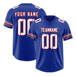 Custom Royal White Retro Personalized Sleeve Line Football Jersey | BuyFootballJersey