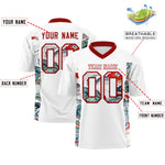 Custom White Red Ukiyo-e Auspicious Clouds Graffiti Pattern Football Jersey | BuyFootballJersey