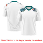 Custom Teal White Ukiyo-e Auspicious Clouds Graffiti Pattern Football Jersey | BuyFootballJersey
