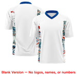Custom White Royal Ukiyo-e Auspicious Clouds Graffiti Pattern Football Jersey | BuyFootballJersey