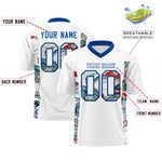 Custom White Royal Ukiyo-e Auspicious Clouds Graffiti Pattern Football Jersey | BuyFootballJersey
