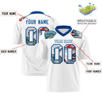 Custom Royal White Ukiyo-e Auspicious Clouds Graffiti Pattern Football Jersey | BuyFootballJersey