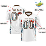 Custom White Light Brown Ukiyo-e Auspicious Clouds Graffiti Pattern Football Jersey | BuyFootballJersey